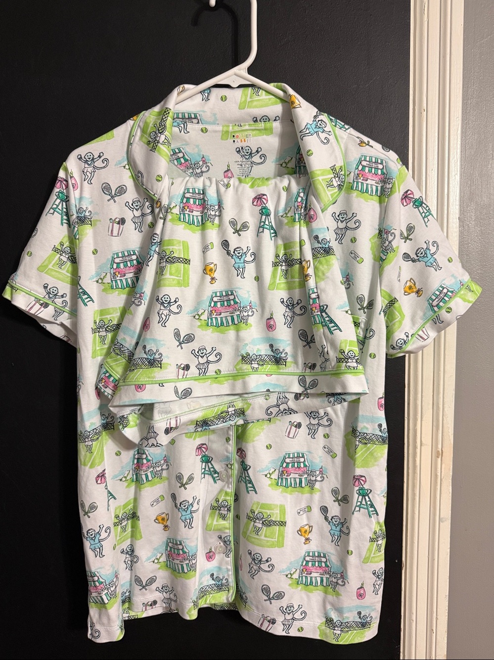 Roller Rabbit Pima Cotton Tennis Pajamas Size: XL